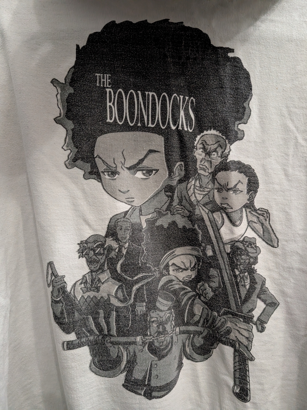 The Boondocks Graphic Men's Hoodie - White SZ XL